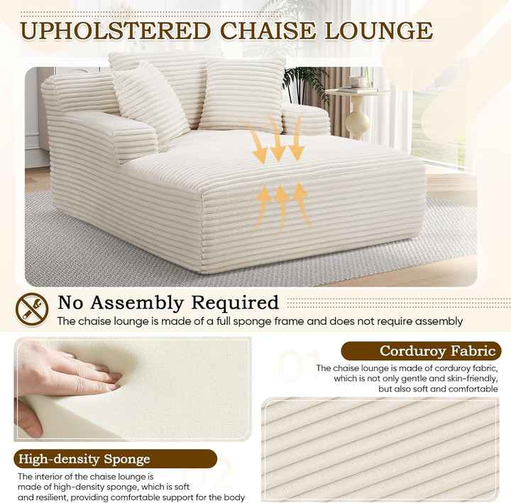 Lunara LoungeBed – Plush Corduroy Sofa Bed for Relaxing & Napping