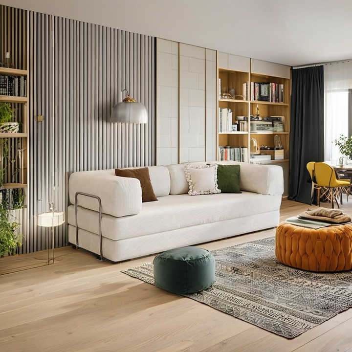 Sofina FlexFold Modular Sofa Bed – Foldable Foam Couch for Small Spaces