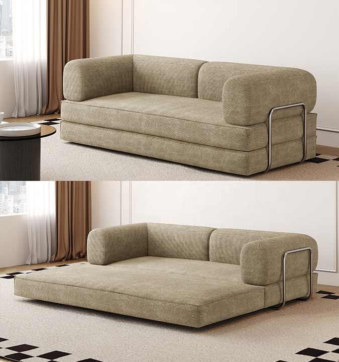 Sofina FlexFold Modular Sofa Bed – Foldable Foam Couch for Small Spaces