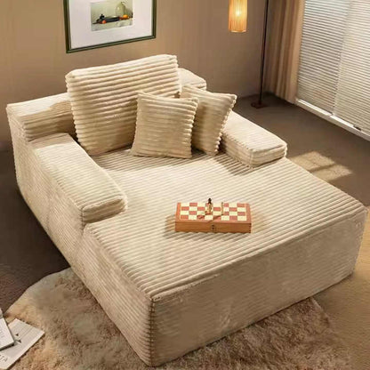 Lunara LoungeBed – Plush Corduroy Sofa Bed for Relaxing & Napping